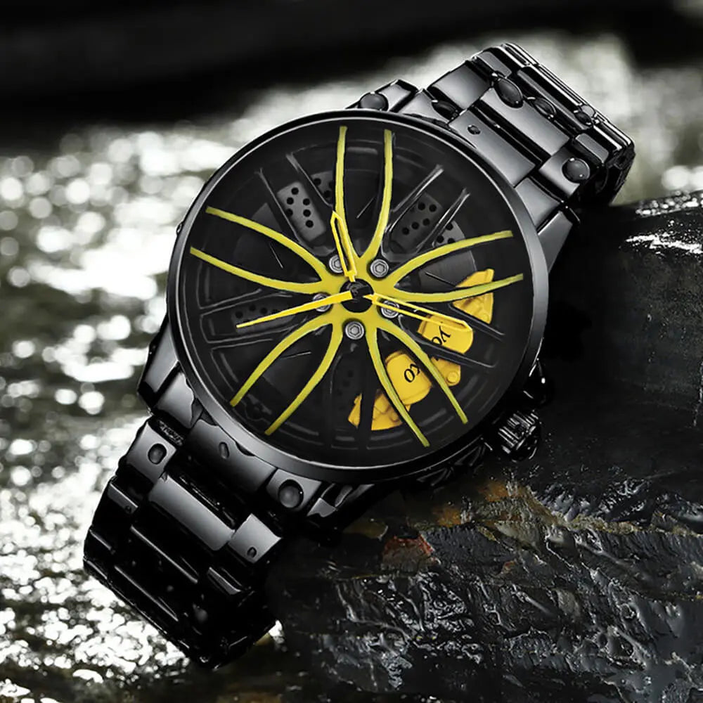 Stereoscopic Car Wheel Watch